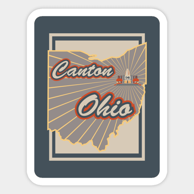 Canton Ohio Sticker by NPolandDesigns